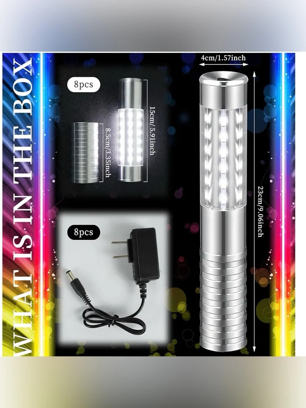 35-Piece LED Bundle | 14 Tambourines, 6 Strobe Lights, 6 Sunglasses, 7 Wands